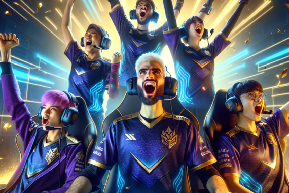 Mobile Legends Team Celebrates Epic Championship Victory